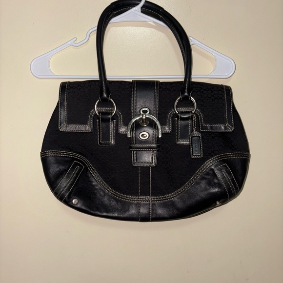 Coach Handbags - Vintage Coach 3648 Canvas Satchel Signature Soho